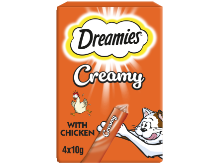 Dreamies Creamy Cat Treats with Chicken 40g