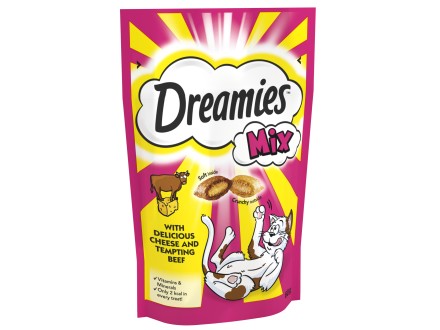 DREAMIES Mix Cat Treats with Cheese and Beef 60g