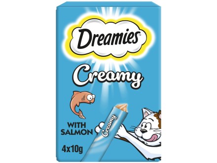 Dreamies Creamy Cat Treats with Salmon 40g