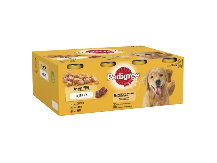 PEDIGREE Dog Tins Mixed Selection in Jelly 12x385g
