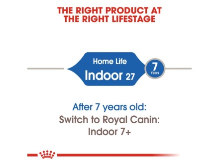 ROYAL CANIN INDOOR 27 ADULT CAT DRY food 1 x 2.0KG